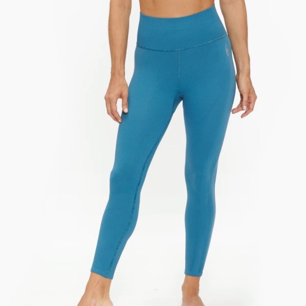NWT | FP Movement | Free Throw Ribbed Leggings | Coastline Blue | XS